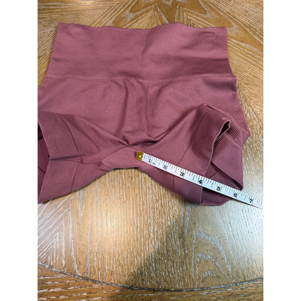 SET Active Sculptflex Bike Shorts Mauve Pink High Waist Seamless Size Small - Picture 6 of 7
